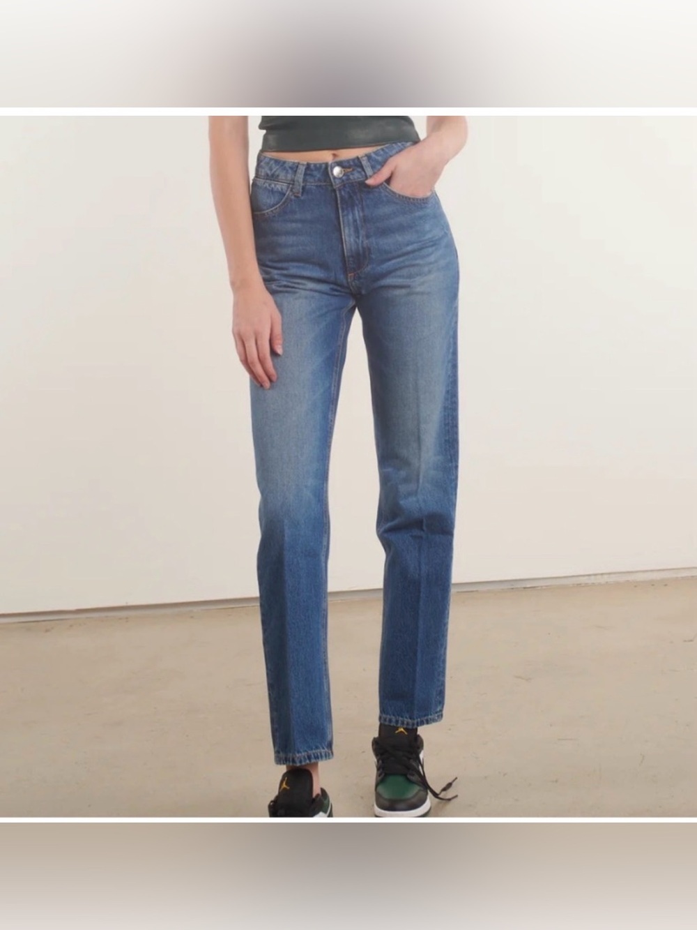 SPRWMN Straight Leg Jeans in Gainsbourg Wash Size 29